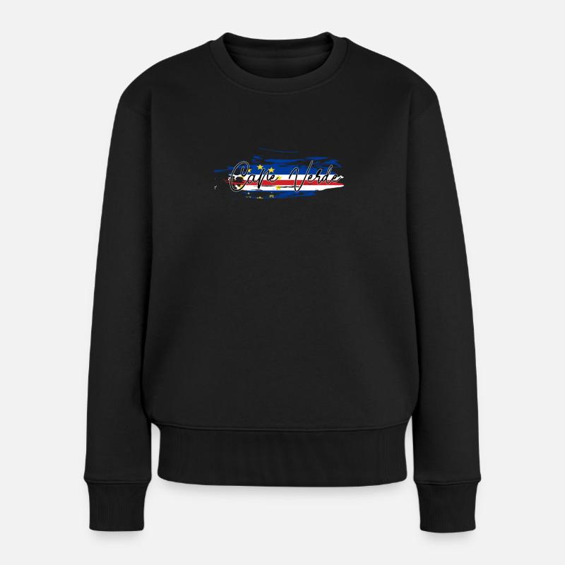 Cape Verde - Frauen Premium Bio Pullover - Schwarz