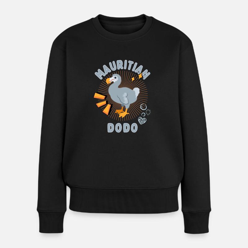 Mauritius Dodo Ausgestorbener Vogel Urlaub - Frauen Premium Bio Pullover - Schwarz
