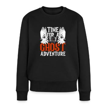 Ghost Hunt Time For A Ghost Adventure - Women's Premium Organic Jumper - black - Front - Julia (174cm)