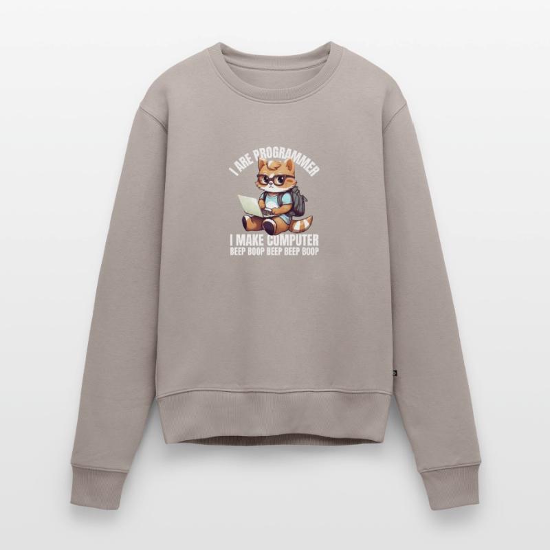 Ich bin Programmierer. Ich mache Computer Beep Frauen Premium Bio Pullover