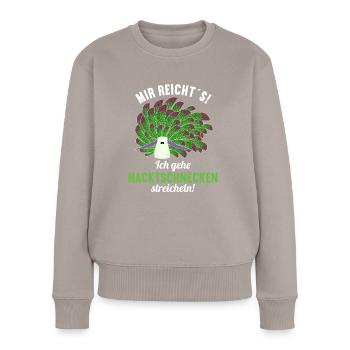 Nudibranch Nacktkiemer Nacktschnecken - Frauen Premium Bio Pullover - Taupe - Vorne - Julia (174cm)