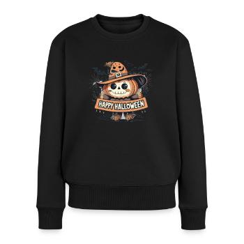 Happy Halloween - Women's Premium Organic Jumper - black - Front - Julia (174cm)