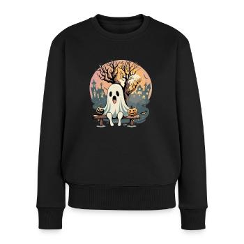 Happy Halloween - Women's Premium Organic Jumper - black - Front - Julia (174cm)