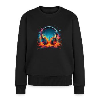 Headset - Women's Premium Organic Jumper - black - Front - Julia (174cm)
