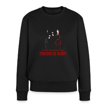 Special Halloween Edition Chateau De Blood - Frauen Premium Bio Pullover - Schwarz - Vorne - Julia (174cm)
