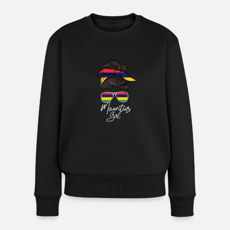 Mauritius - Women's Premium Organic Jumper - black