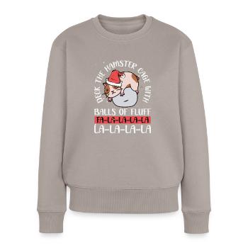 Cover the hamster cage - Women's Premium Organic Jumper - taupe - Front - Julia (174cm)
