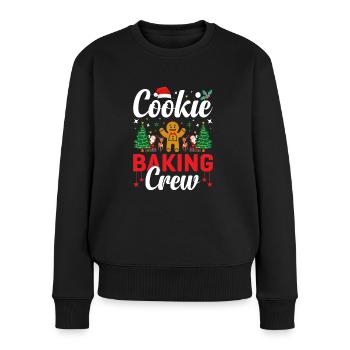 Christmas Bakery Team Cookie Baking Cookies - Women's Premium Organic Jumper - black - Front - Julia (174cm)