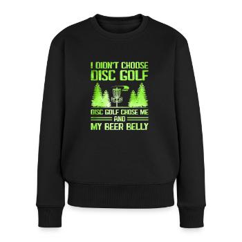 Disc Golf Player Disc Golfer Frisbee Player Par Pu - Pull Premium bio Femme - noir - Devant - Julia (174cm)