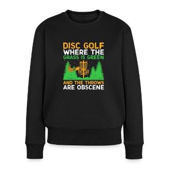 Disc Golf Player Disc Golfer Frisbee Player Par Pu - Pull Premium bio Femme - noir - Devant - Julia (174cm)