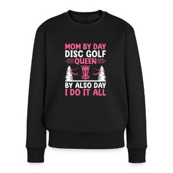 Disc Golf Player Disc Golfer Frisbee Player Par Pu - Pull Premium bio Femme - noir - Devant - Julia (174cm)