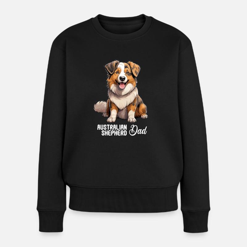 Chien Berger Australien - Pull Premium bio Femme - noir