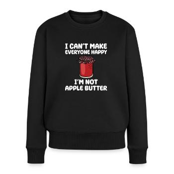Geographie-liebhaber - Frauen Premium Bio Pullover - Schwarz - Vorne - Julia (174cm)