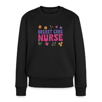 Infirmière en soins du sein - Pull Premium bio Femme - noir - Devant - Julia (174cm)