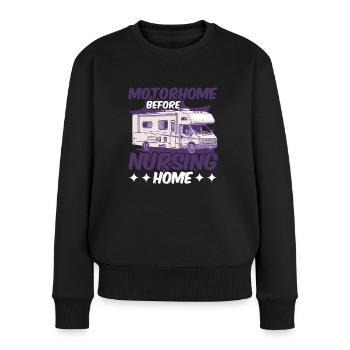 Motorhome Before Nursing Home - Women's Premium Organic Jumper - black - Front - Julia (174cm)