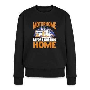 Motorhome Before Nursing Home 2 - Women's Premium Organic Jumper - black - Front - Julia (174cm)