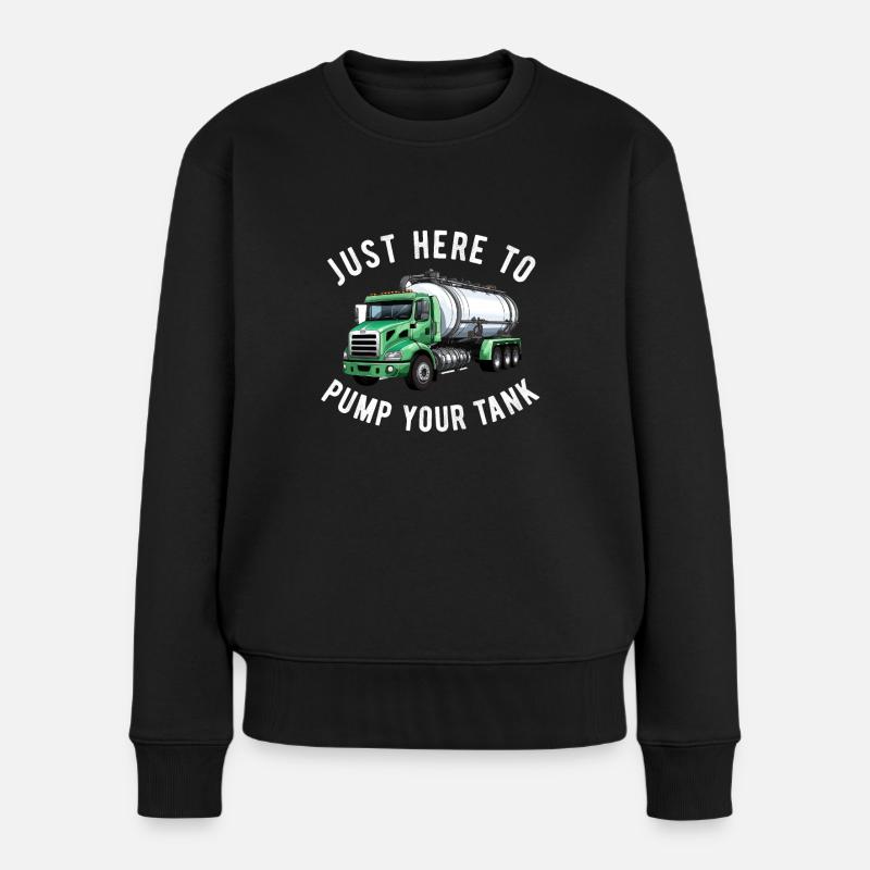 Installateur de système d’égout de pompe de pompe de fosse septique - Pull Premium bio Femme - noir