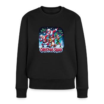 Escouade de Noël - Pull Premium bio Femme - noir - Devant - Julia (174cm)