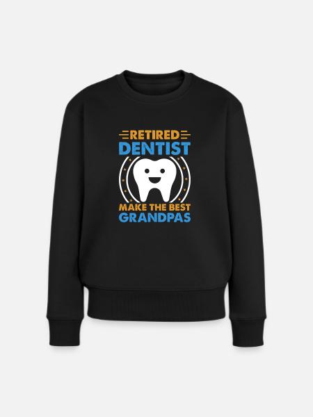 Zahnarzt Student Ausbildung Dentist Dentalmedizin - Frauen Premium Bio Pullover - Schwarz