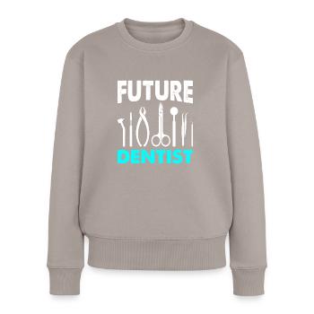 Dentist Student Training Dentist Dental Medicine - Women's Premium Organic Jumper - taupe - Front - Julia (174cm)