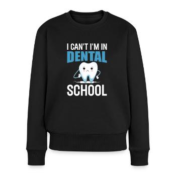 Dental Zahnarzt Dentalmedizin Zahnmedizin - Frauen Premium Bio Pullover - Schwarz - Vorne - Julia (174cm)