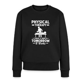 Physiotherapist Massage Physiotherapist Physio - Women's Premium Organic Jumper - black - Front - Julia (174cm)