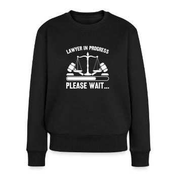 Zukünftiger Anwalt Jurist in Zukunft Richter Recht - Frauen Premium Bio Pullover - Schwarz - Vorne - Julia (174cm)