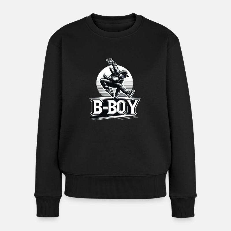 Breakdance Breakdancer Breakdance Kinder - Frauen Premium Bio Pullover - Schwarz