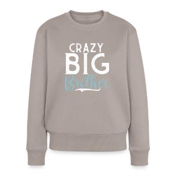Big Brother Gift - Frauen Premium Bio Pullover - Taupe - Vorne - Julia (174cm)