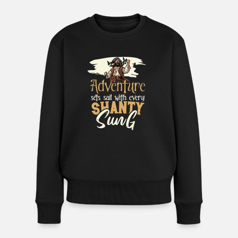 Sailors Sea Shanty Singing Ship Adventures - Pull Premium bio Femme - noir