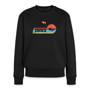 Kitesurf Anniversaire Né en 1993 - Pull Premium bio Femme - noir - Devant - Julia (174cm)