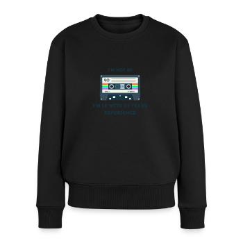 Retro -sarkastisches Alter Spruche - Frauen Premium Bio Pullover - Schwarz - Vorne - Julia (174cm)