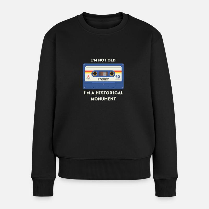 Dicton rétro sarcastique de l’âge - Pull Premium bio Femme - noir