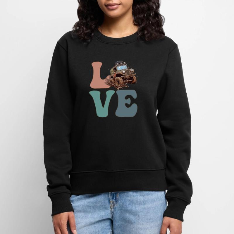 Boue Embouteillage Boue Boue Course de boue Pull Premium bio Femme