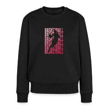 Basketball Women Girls Sports - Women's Premium Organic Jumper - black - Front - Julia (174cm)