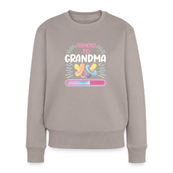 Granny 2024 Granny-to-be 2024 Loading - Women's Premium Organic Jumper - taupe - Front - Julia (174cm)