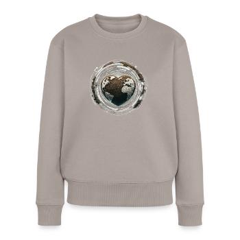 Lombriciculture Jardinage de vers de terre Vermiculture - Pull Premium bio Femme - taupe - Devant - Julia (174cm)