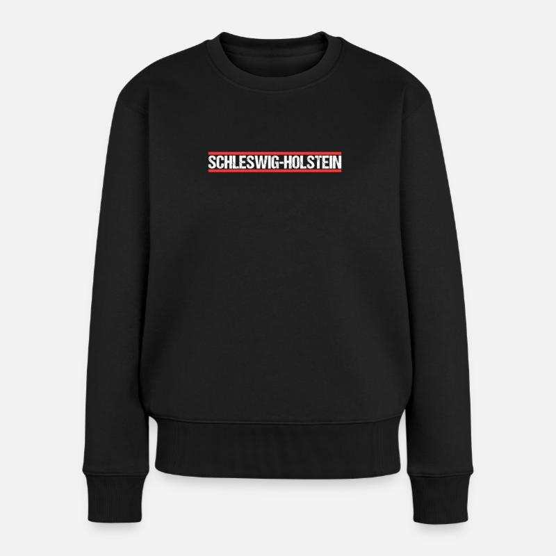 Schleswig Holsteiner Holsteinerin Holstein - Frauen Premium Bio Pullover - Schwarz