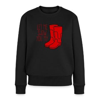 Red Boots Rubber Boots - Women's Premium Organic Jumper - black - Front - Julia (174cm)