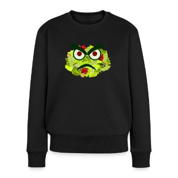 Salade Salades Vegan - Pull Premium bio Femme - noir - Devant - Julia (174cm)
