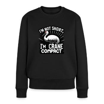 Sandhill Crane Lovers Bird Watching - Women's Premium Organic Jumper - black - Front - Julia (174cm)