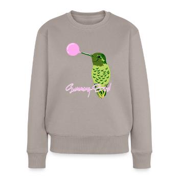 Colibri chewing-gum Colibris - Pull Premium bio Femme - taupe - Devant - Julia (174cm)