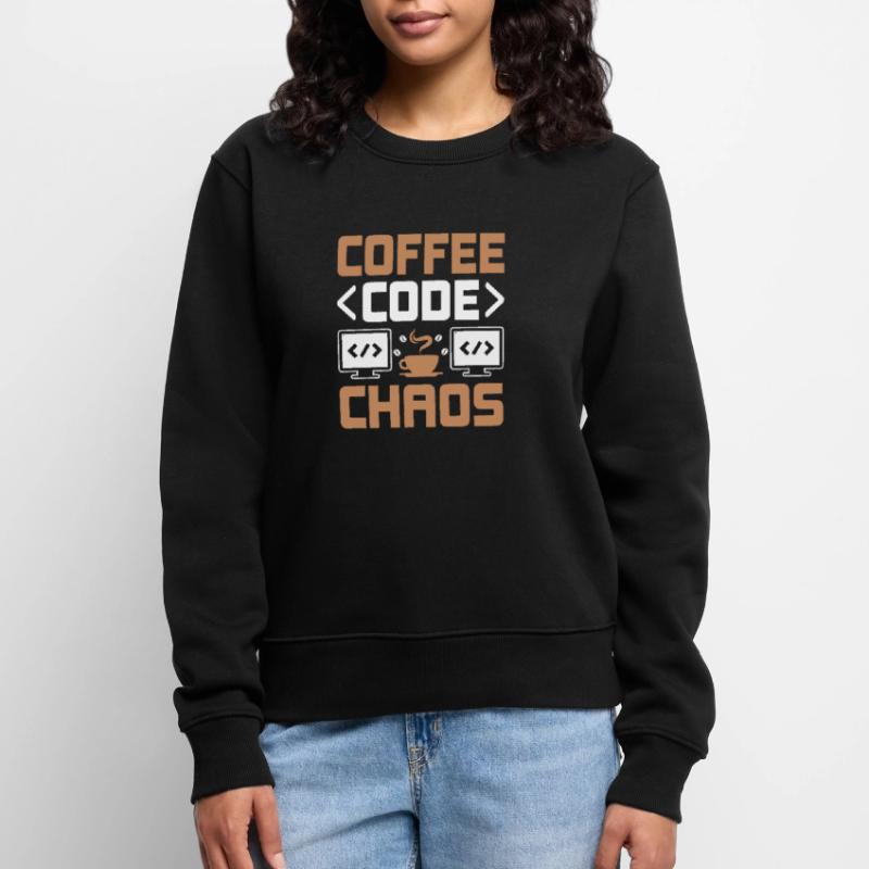 Kaffee-Codierung Programmierer Programmierer Entwickler Nerd Coff Frauen Premium Bio Pullover