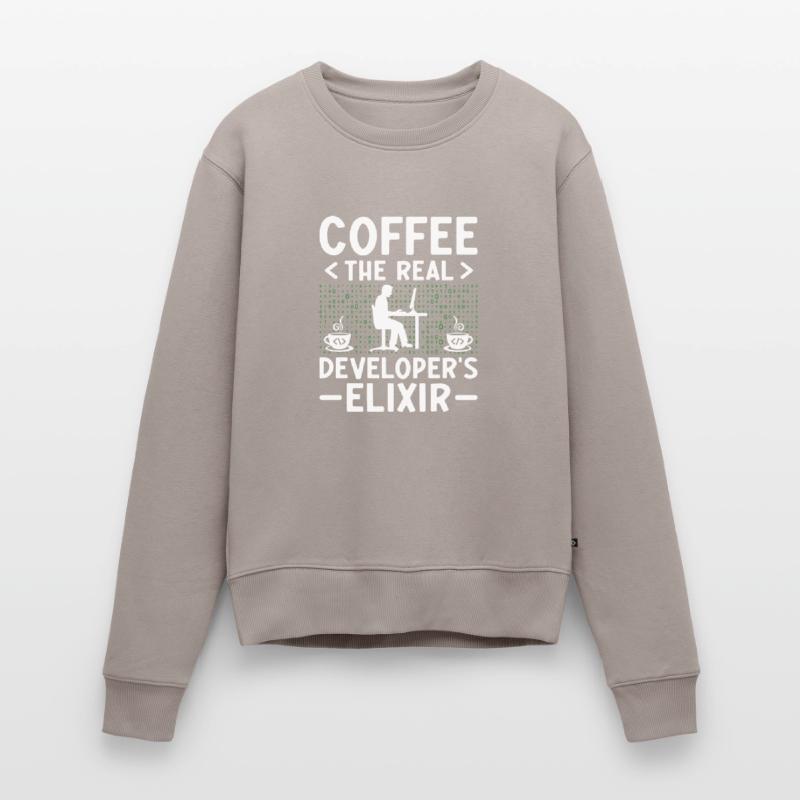 Café Codage Programmeur Codeur Développeur Nerd Coff Pull Premium bio Femme