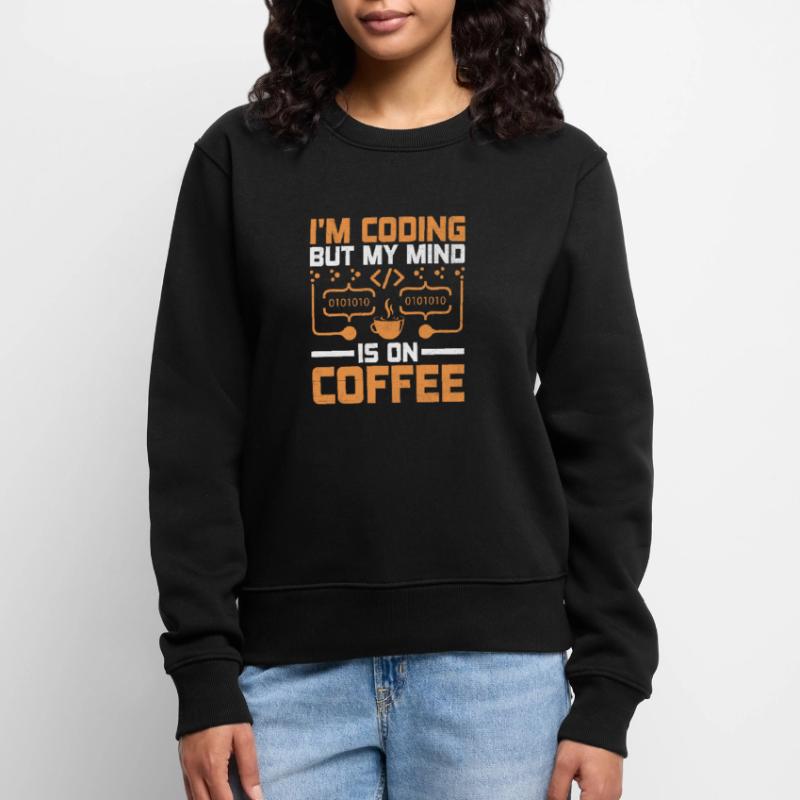 Kaffee-Codierung Programmierer Programmierer Entwickler Nerd Coff Frauen Premium Bio Pullover