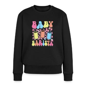 Infirmière Bébé Maternité Infirmière - Pull Premium bio Femme - noir - Devant - Julia (174cm)