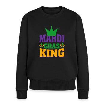 Mardi Gras King King Carnival Carnival Fest Célébration - Pull Premium bio Femme - noir - Devant - Julia (174cm)