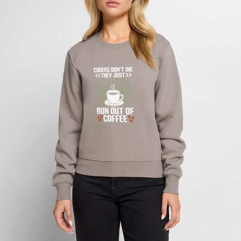 Kaffee-Codierung Programmierer Programmierer Entwickler Nerd Coff Frauen Premium Bio Pullover