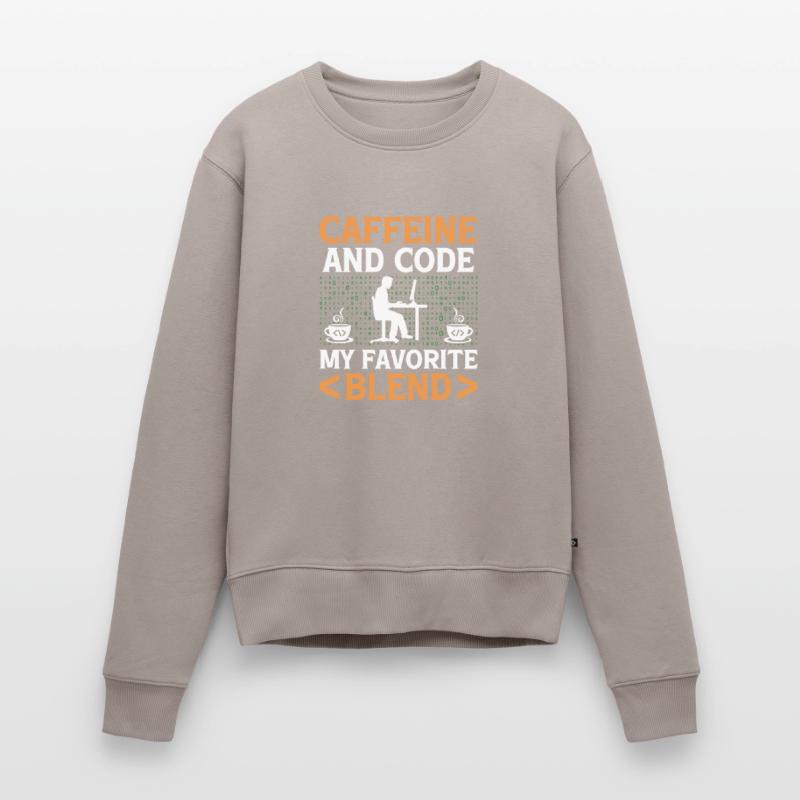 Kaffee-Codierung Programmierer Programmierer Entwickler Nerd Coff Frauen Premium Bio Pullover