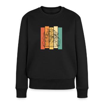 Jahr Des Drachen 2024 - Frauen Premium Bio Pullover - Schwarz - Vorne - Julia (174cm)
